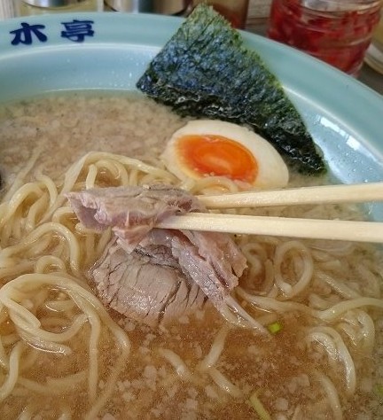 青木亭　醤油ラーメン　中盛り