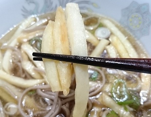 フライドポテトそばの試食